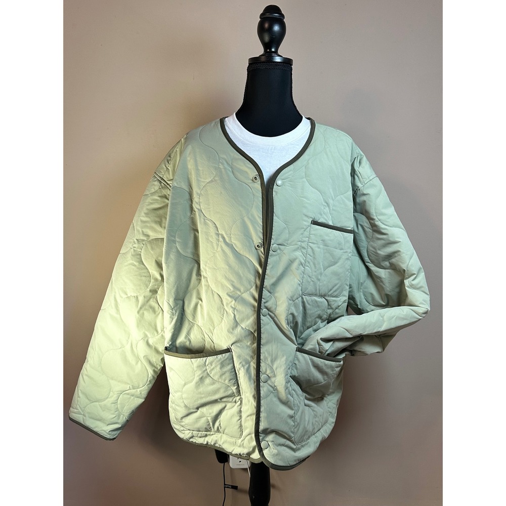 Original Use Quilted Barn Chore Coat Jacket Sage Green Size XL‎ Lightweight